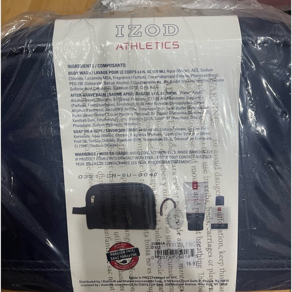Izod 4 piece travel size kit - Picture 2 of 3